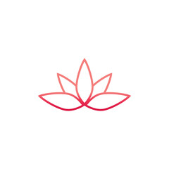 Beauty Vector lotus flowers design logo Template icon