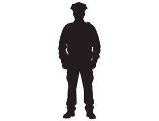 POLICE MAN SILHOUETTE