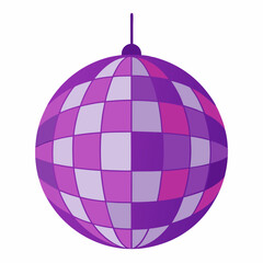purple disco ball