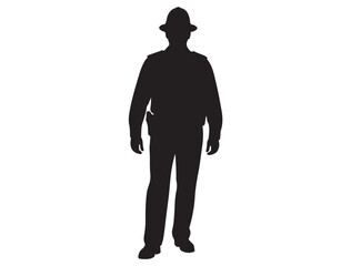 POLICE MAN SILHOUETTE