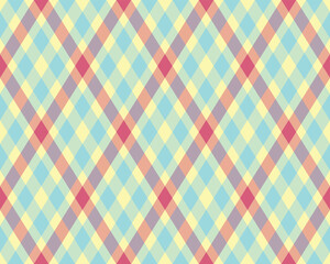 Vibrant pastel plaid pattern, perfect for backgrounds, textiles, or website designs.  This cheerful, geometric design evokes feelings of spring and optimism.