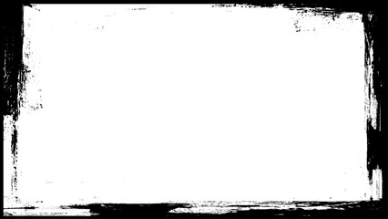 Detailed grunge border. Vector illustration.