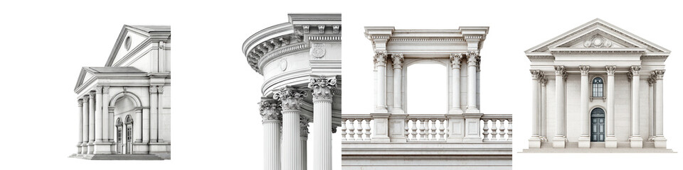 Obraz premium Elegant and ornate historical architectural monuments