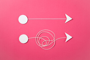 best way with blue and white arrows	