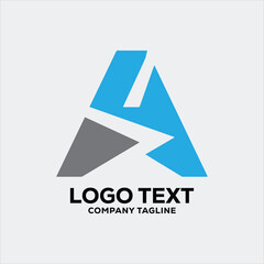 Fototapeta premium Abstract letter A logo design for business and corporate
