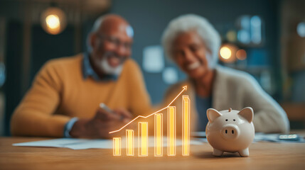 Investor couple discuss plans for financial growth