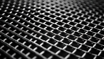black abstract grid pattern with woven 3d texture and soft lighting for modern web design, tech branding, futuristic background, or print layout detail

