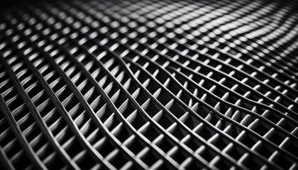 black abstract grid pattern with woven 3d texture and soft lighting for modern web design, tech branding, futuristic background, or print layout detail

