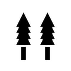 Obraz premium tree glyph icon
