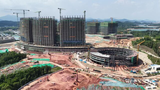 kyview of BYD Global Center in Pingshan, Shenzhen,a research hub with advanced labs, offices, and facilities, driving automotive innovation and new energy vehicle industry development