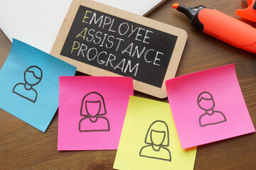 Fototapeta na wymiar EAP Employee assistance program is shown using the text