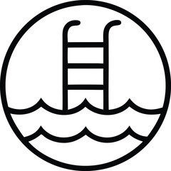 swimming pool icon vector illustration design