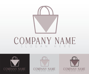 A clean and simple shopping bag icon.