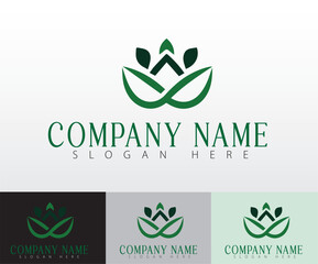 A logo design for vegan food, perfect for product stickers and labels.