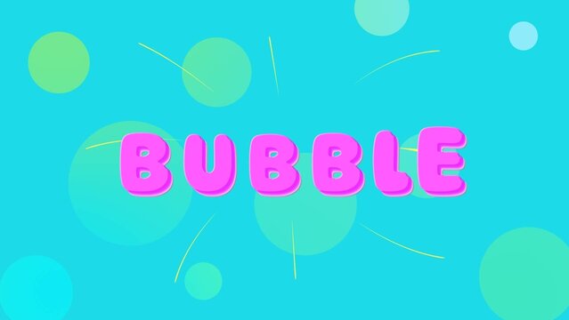 Colorful Bubble Typography