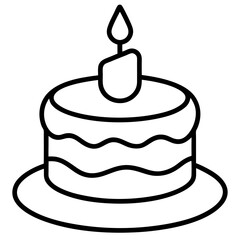 vector illustration of cake