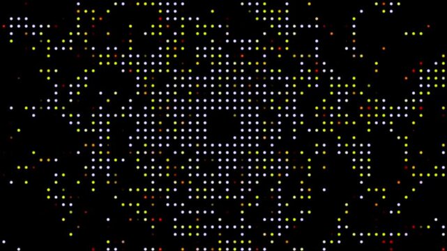 abstract binary code dot background, mosaic background, halftone animation