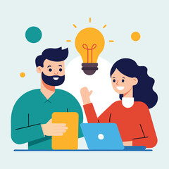 Teamwork, Collaboration, and Innovative Ideas A Visual Representation of Creative Problem-Solving and Strategic Planning