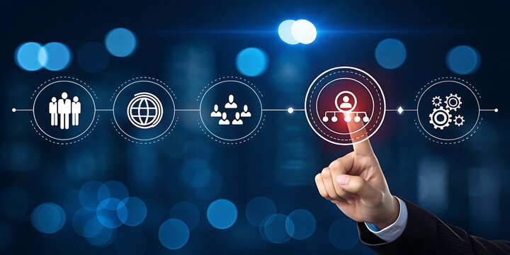 Business process automation and workflow management concept