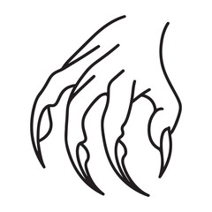 Claw Vector Sharp Talons for Fantasy and Horror Illustration