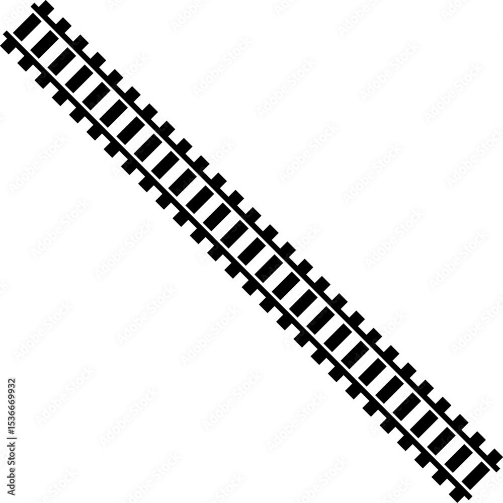 Poster railway train track vector route. rail line, subway map, and railroad elements for game ui and graph