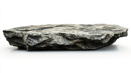 High-res illustration of a large, flat rock platform on a white background. Smooth, textured surface adds depth—ideal for product displays or creative digital designs with realistic detail.