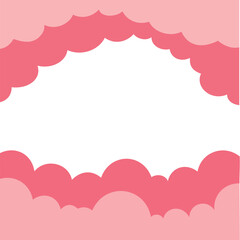 pink background with hearts vector illustration