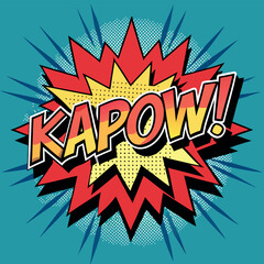 High Energy Comic Book Style Text Effect with Cat Illustration