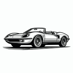 Convertible car sketch