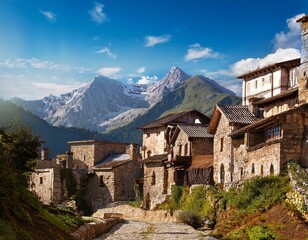 old town in the mountains