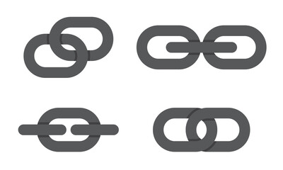 Icon of chains with various types of links