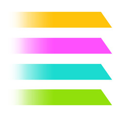 Ribbon element set design vector template multi color, lower third ribbon text box design template element, simple set design ribbon ornament modern