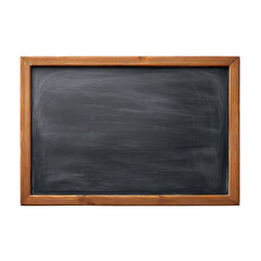 Classic Wooden Frame Chalkboard for Educational and Creative Use in Classroom or Home Setting Transparent background or png