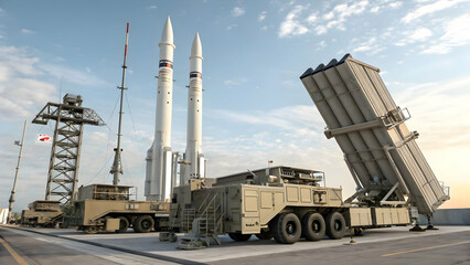 "Elite Air Defense Troops Operating Missile Systems &ndash; Military Readiness Against Aerial Threats"
