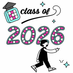 Class of 2026 graduation celebration design