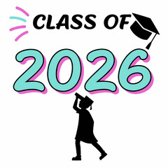 Class of 2026 graduation celebration design