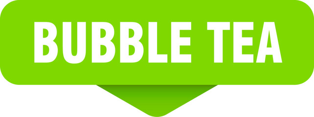 bubble tea sticker. bubble tea sign on transparent background