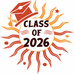 Class of 2026 graduation sun design