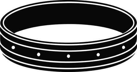 black and silver bracelet