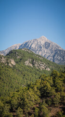 The view of the Taurus Mountains in Turkey