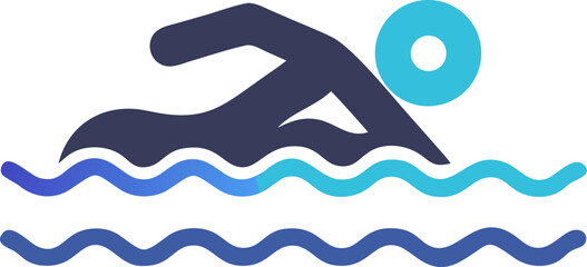 Silhouette of a Swimming Pool on White Background – Minimal Pool Shape, Abstract Aquatic Design, Summer Leisure Symbol, Outdoor Water Icon, Modern Illustration, Vacation Concept
