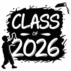 Class of 2026 graduation design element