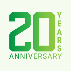 20th Anniversary Celebration design