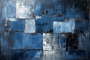 Beautiful an Abstract Composition with a Richly Textured Surface