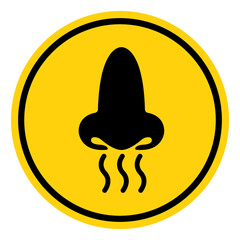 Loss OF Smell Symptoms Covid-19 Symbol Sign, Vector Illustration, Isolate On White Background Label. EPS10