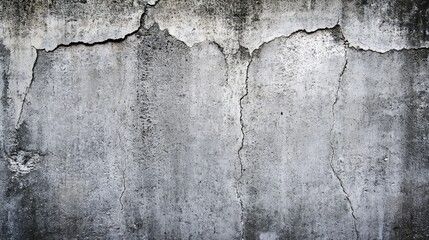 Obraz premium Concrete wall texture with subtle cracks and smooth gray surface