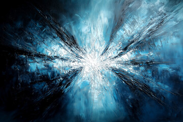 Beautiful an Abstract Composition with a Richly Textured Surface