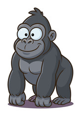 Obraz premium Funny gorilla vector illustration