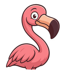 Funny flamingo vector illustration