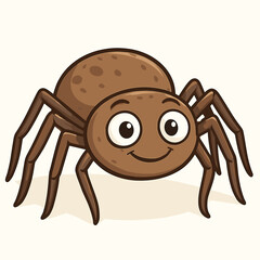 Funny spider vector illustration